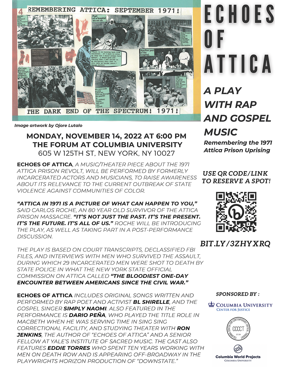Echoes of Attica Flyer