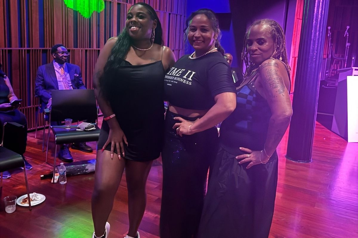Three women posing 