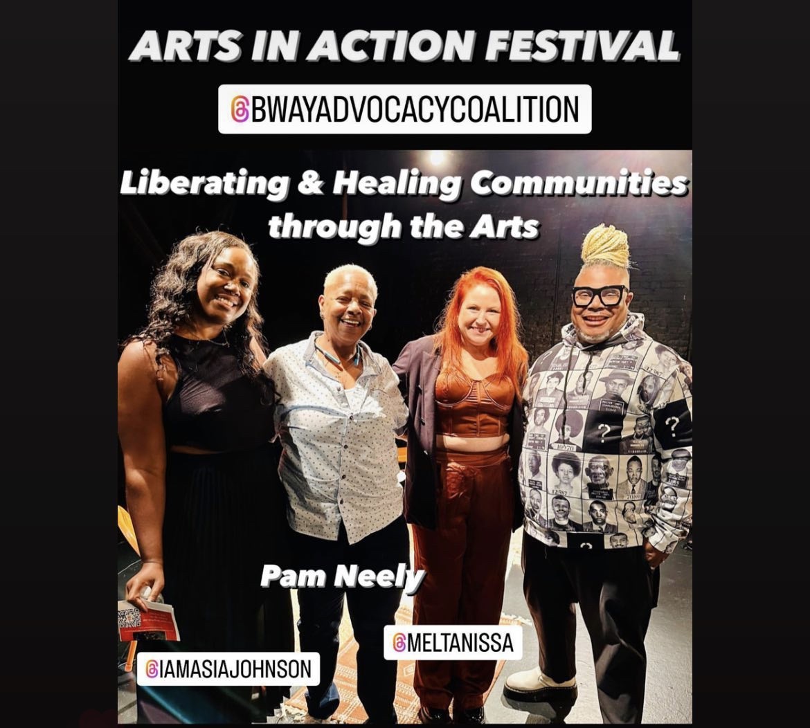 Asia Johnson, Pam Neely, Melissa Tanis, and Adam Stevens in a group picture