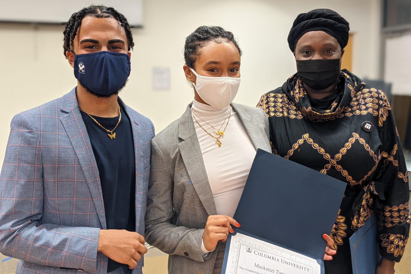 JAYC pose with certificate of program completion