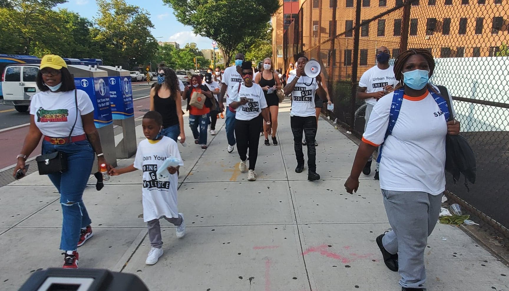 Advocates march throughout the Bronx