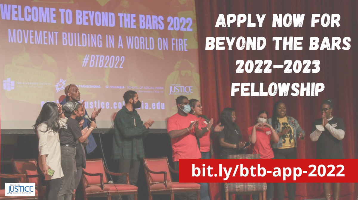 Apply Now for the Beyond The Bars 2022-23 Fellowship