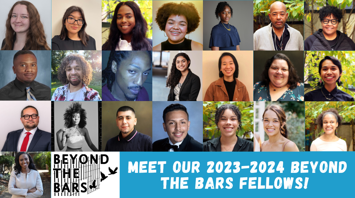 Collage of headshots of Beyond the Bars fellows 
