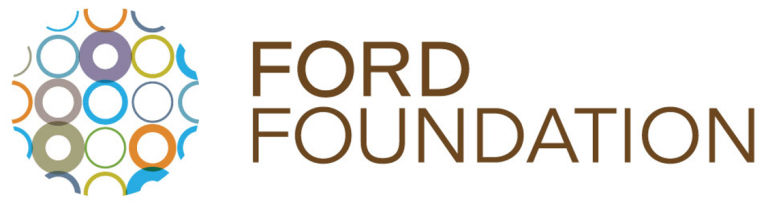 Ford Foundation logo with multicolored symbol to the left.