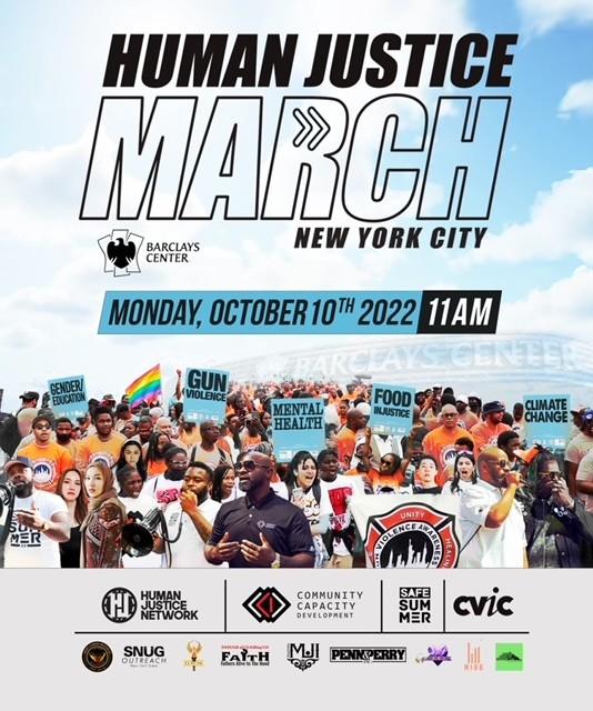 Human Justice March, October 10, 11 AM