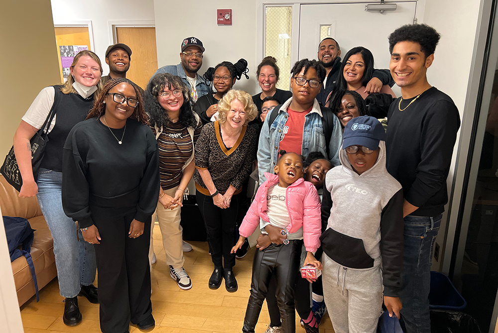 Group of kids/youth at the Center for Justice office