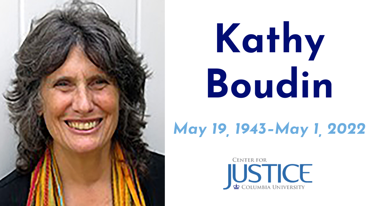Kathy Boudin, May 19, 1943–May 1, 2022