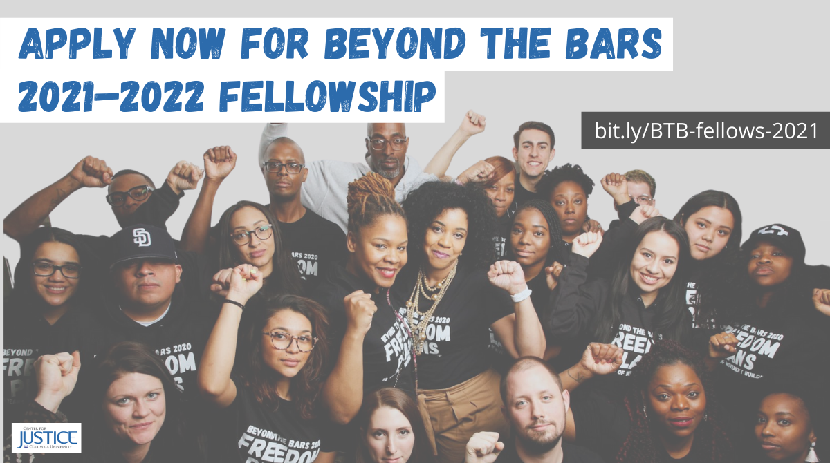 Apply Now for the Beyond The Bars 2021-2022 Fellowship