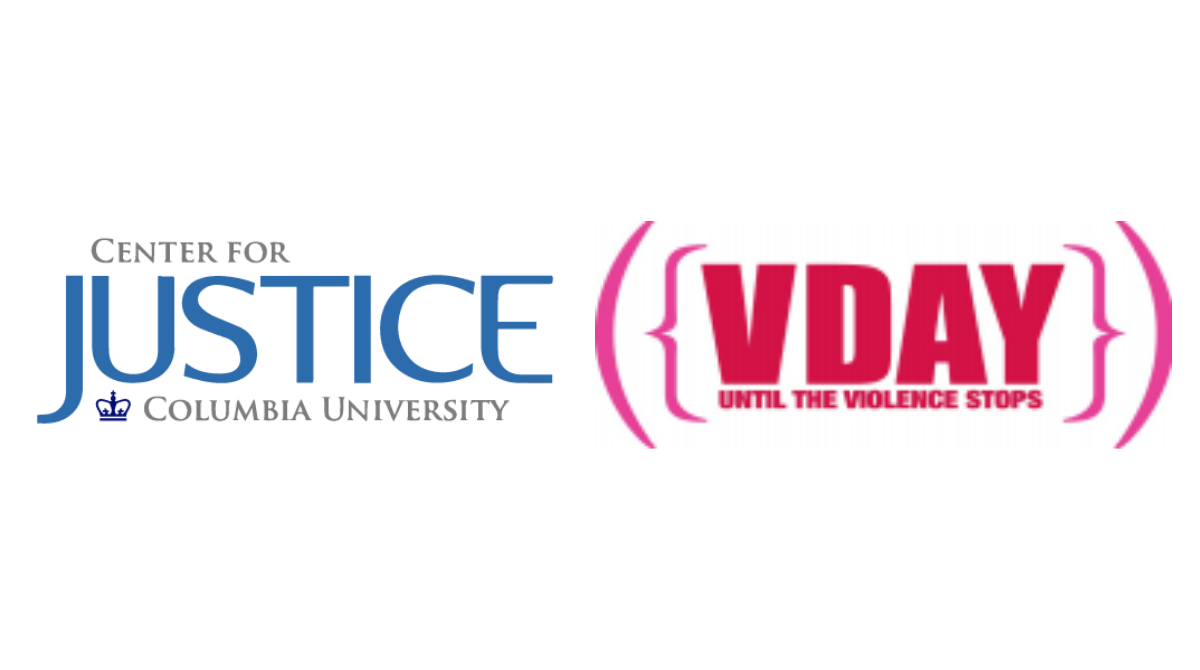Center for Justice and Vday logos