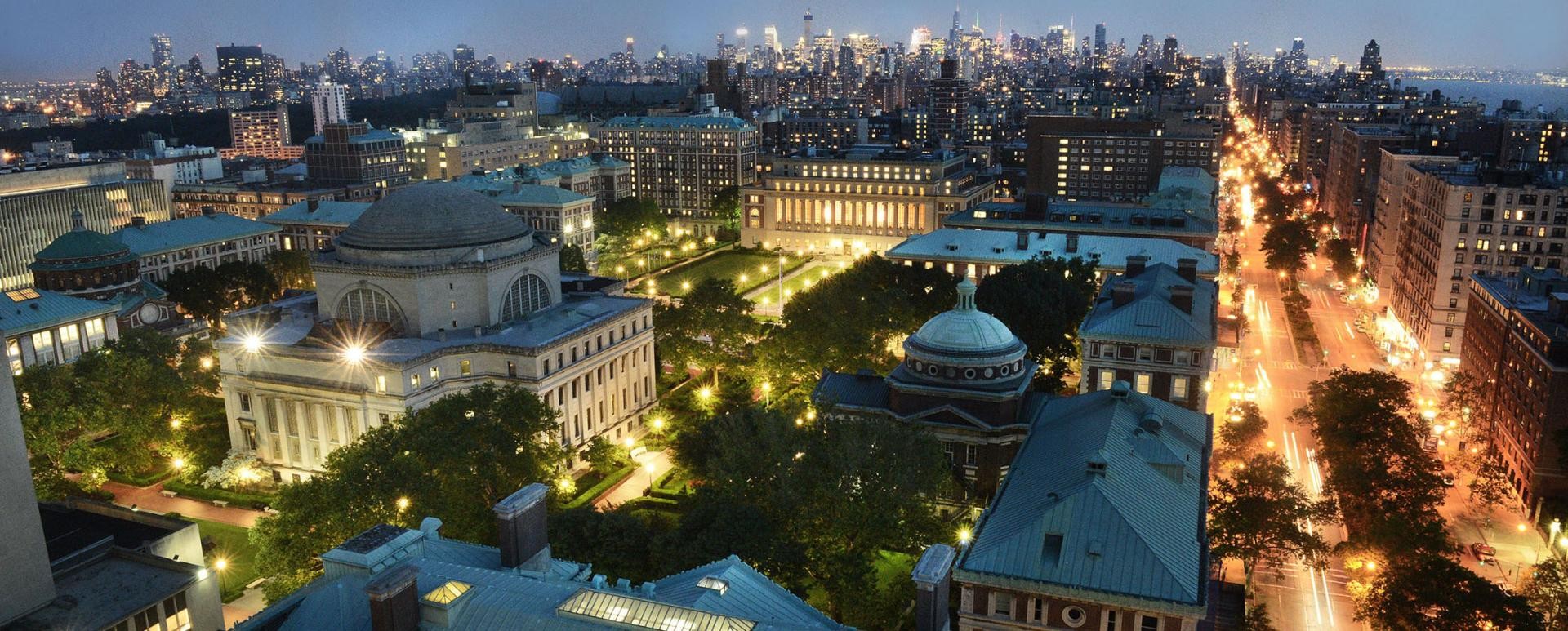 Overhead shot of Columbia