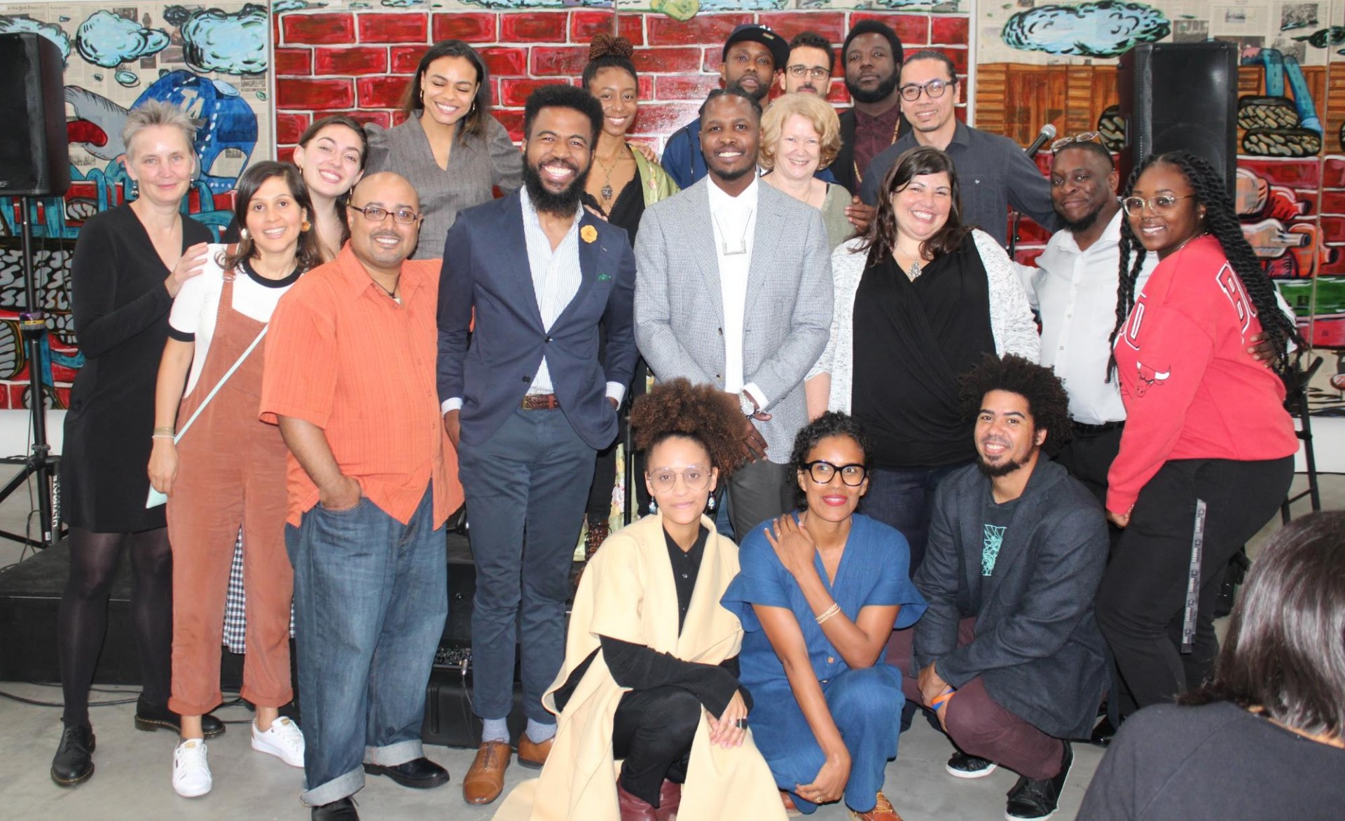 Group picture of Confined Arts participants